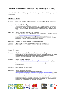 Liberation Route Europe: Press trip D-Day Normandy (4