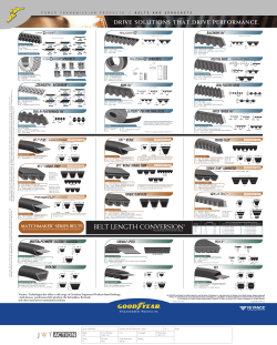 belt length conversion - Kaman Industrial Technologies