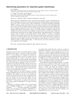 Determining parameters for respiration