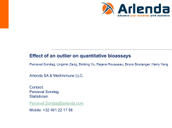 Effect of an outlier on quantitative bioassays