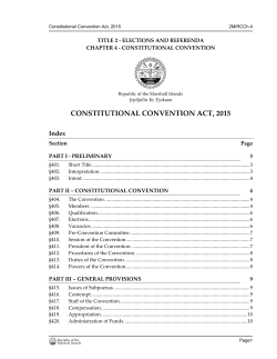 Constitutional Convention Act, 2015