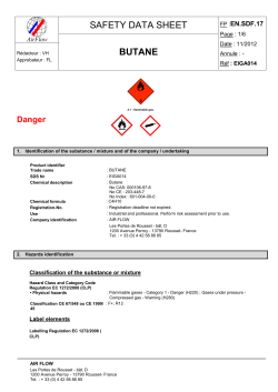 safety data sheet butane - Air