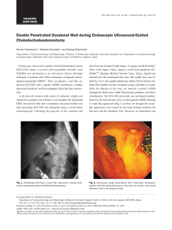 Double Penetrated Duodenal Wall during