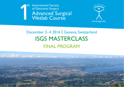 isgs masterclass - International Society of Glaucoma Surgery