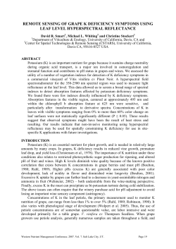 Teledetecci&oacute;n hiperespectral aplicada a la teledetecci&oacute;n de estr&eacute;s