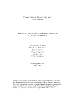 The Effect of Question Wording on Reported Expectations and