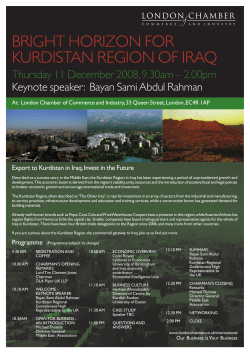 bright horizon for kurdistan region of iraq