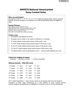 AMVETS National Americanism Essay Contest