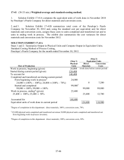 17-46 17-41 (30-35 min.) Weighted-average and standard