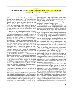 Barron v. Baltimore