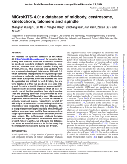 MiCroKiTS 4.0: a database of midbody, centrosome, kinetochore