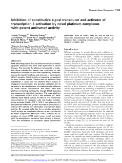 Full Text  - Molecular Cancer Therapeutics