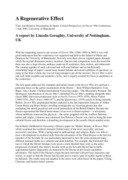 conference reports - University of Nottingham