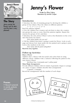 Jenny`s Flower - Sunshine Reading Club