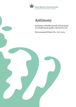 Antimony - Milj&oslash;styrelsen