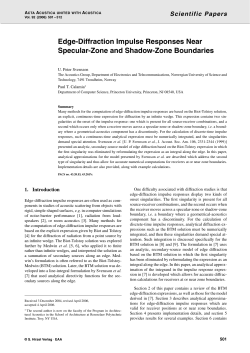 Edge-Diffraction Impulse Responses Near Specular