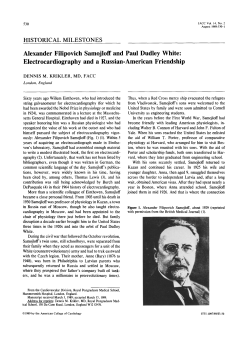 Alexander Filipovich Samojloff and Paul Dudley white