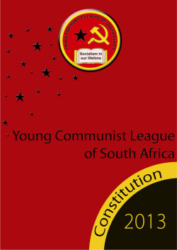 YCLSA Constitution and Code of Conduct, as amended at the 2nd