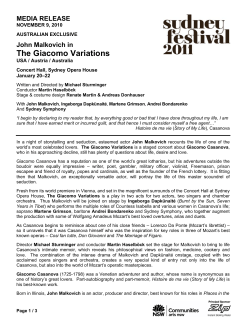 John Malkovich in The Giacomo Variations