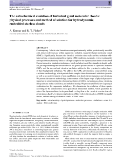 The astrochemical evolution of turbulent giant molecular clouds