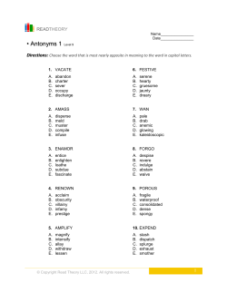 Antonyms 1 - English for Everyone