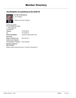 Member Directory - without page numbers