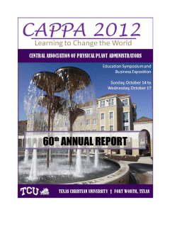 2012 Annual Report - Central Association of Physical Plant