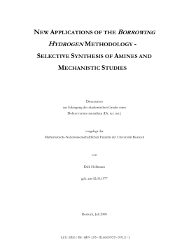 new applications of the borrowing hydrogen methodology