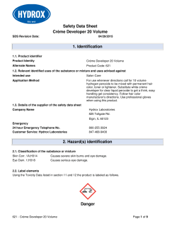 Cr&egrave;me Developer 20 - Hydrox Laboratories