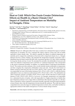 Heat or Cold: Which One Exerts Greater Deleterious Effects on