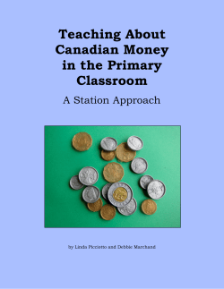 Teaching About Canadian Money in the Primary