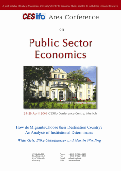 CESifo Working Paper no. 2506