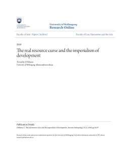 The real resource curse and the imperialism of