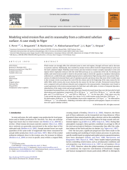 Modeling wind erosion flux and its seasonality from a cultivated