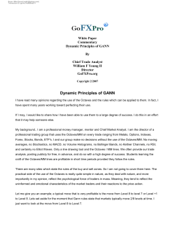 Dynamic Principles Of GANN