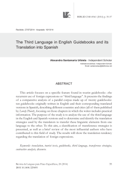The third language in English guidebooks and its