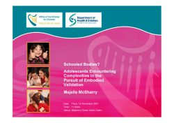 Schooled Bodies? Adolescents Encountering Complexities in the
