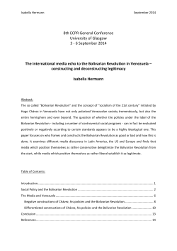 8th ECPR General Conference University of Glasgow 3