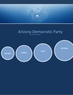 a copy of the Arizona Democratic Party`s Structure