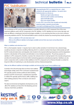 PVC Stabilisation