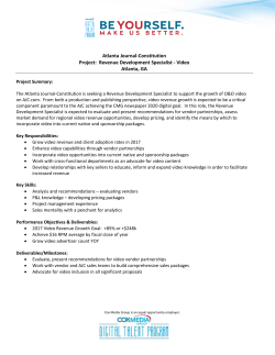 Atlanta Journal-Constitution Project: Revenue Development