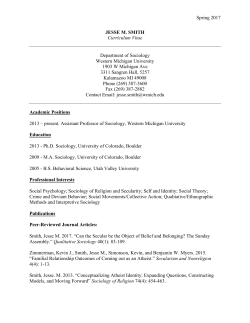 Curriculum vitae - Western Michigan University