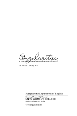Singularities Vol1 Issue 2