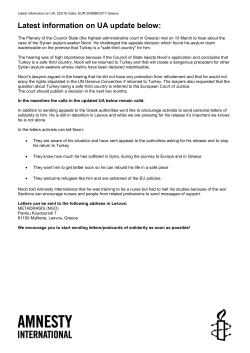 urgent action - Amnesty International UK