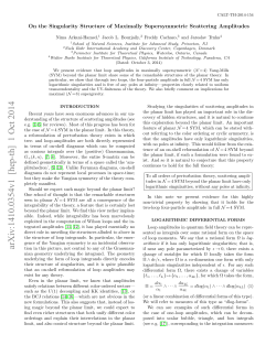 On the Singularity Structure of Maximally Supersymmetric Scattering