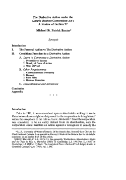 A Review of Section 97