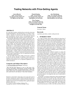 Trading Networks with Price-Setting Agents