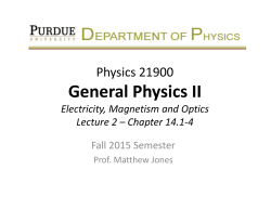 Lecture 2 - Purdue Physics