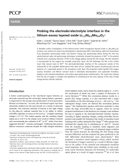Probing the electrode/electrolyte interface in the Li