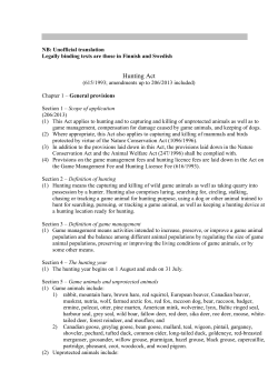 Hunting Act